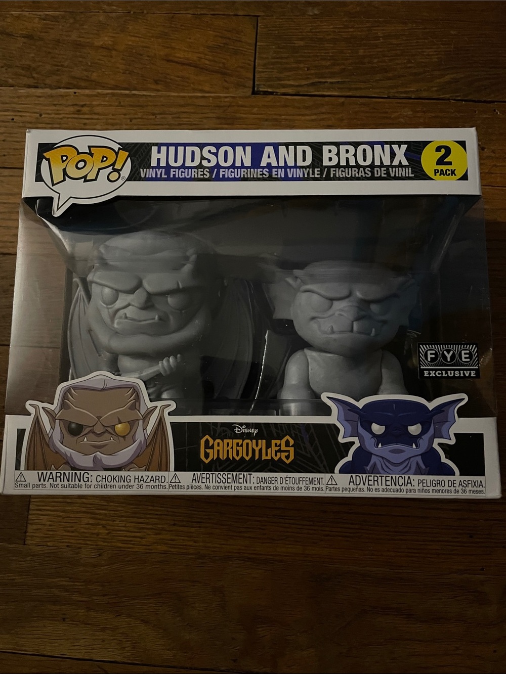 Funko Gargoyles Hudson & Bronx 2-Pack - Gray Vinyl Figures